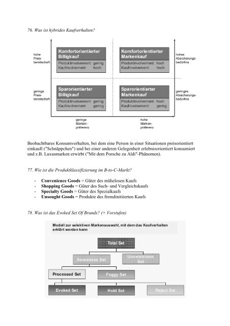 Marketing Grundlagen, VO im WS 2012/12 (Kapitel 1 â 8) - VoWi