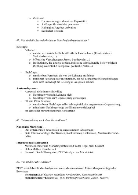 Marketing Grundlagen, VO im WS 2012/12 (Kapitel 1 â 8) - VoWi