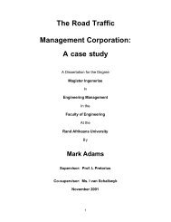 The Road Traffic Management Corporation : A Case Study - gTKP