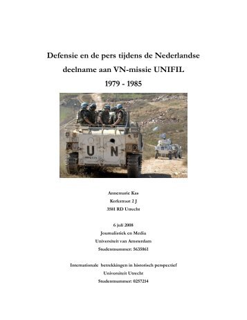 Defensie en de pers tijdens de Nederlandse ... - Boekje Pienter