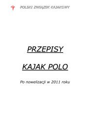 PRZEPISY KAJAK POLO ICF - Polski ZwiÄzek Kajakowy