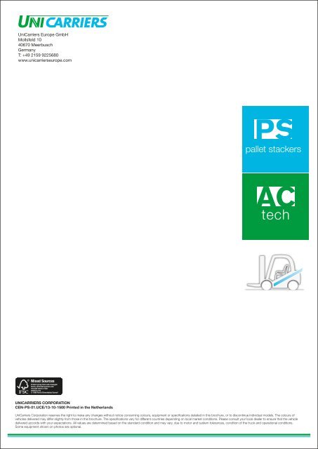 PSL/PSD/PS/PSH Series (Adobe PDF format 2325 KB) - nissan forklift