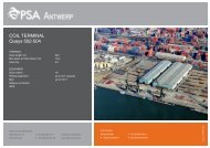 COIL TERMINAL Quays 502-504 - PSA Antwerp