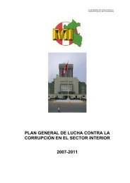 plan general de lucha contra la corrupciÃ³n en el sector interior 2007 ...