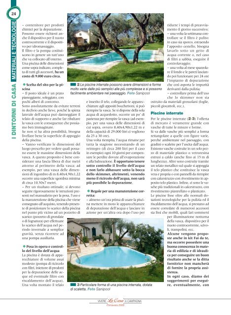 Per la piscina in giardino la scelta va fatta tra fuori terra o interrata ...