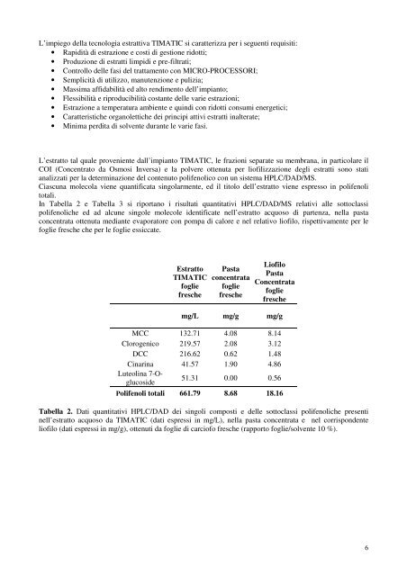 estratti nutraceutici standardizzati ed energia da tessuti ... - eCampus