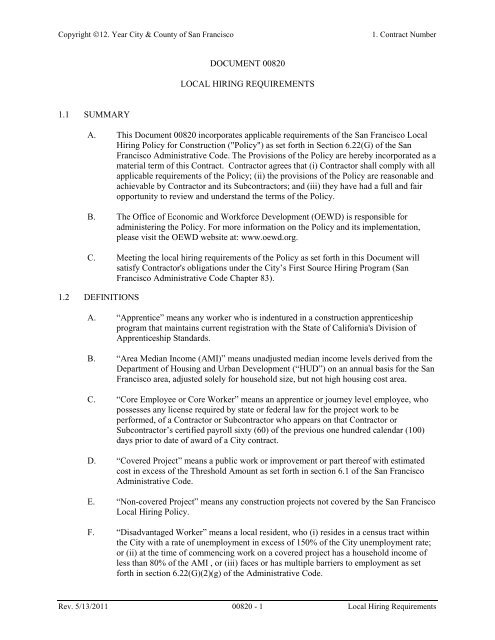 Local Hire Bid Documents Workforcedevelopmentsf Org