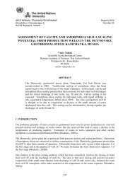 assessment of calcite and amorphous silica scaling ... - Orkustofnun