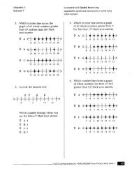 1. Which number line shows the graph of all whole numbers greater ...