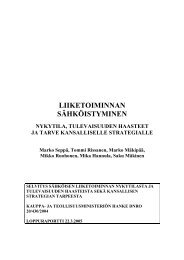 LIIKETOIMINNAN SÃHKÃISTYMINEN