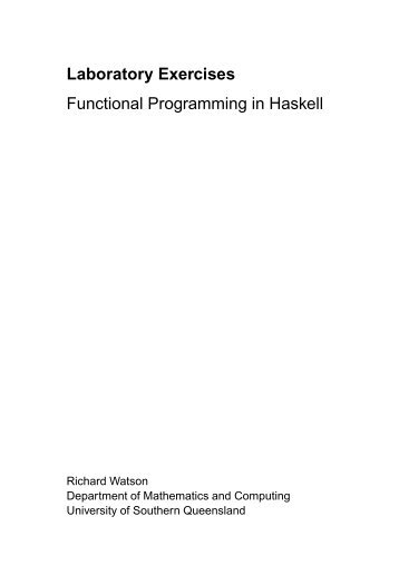 Laboratory Exercises Functional Programming in Haskell