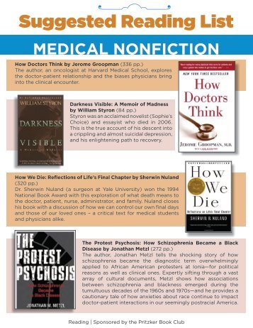 Summer Reading List - Pritzker School of Medicine - University of ...
