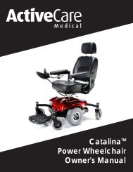 Catalina Power Wheelchair Owner's Manual