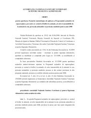 Programul actiunilor de supraveghere. prevenire si control ... - ansvsa