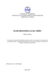 elektrostimulacija miÅ¡ic - Oddelek za fiziko - Univerza v Mariboru