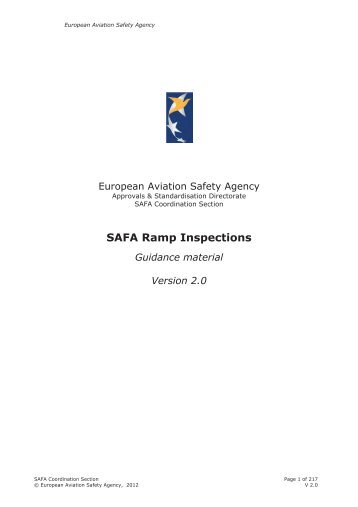 SAFA Ramp Inspections - Code7700