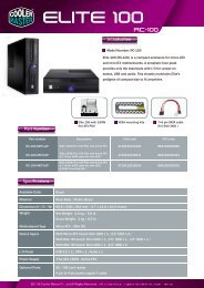 elite 100 product sheet 0706-a.pdf - Cooler Master