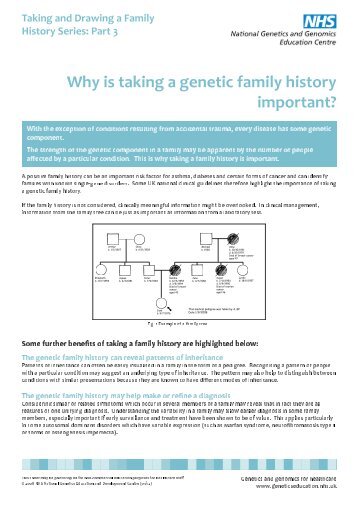 Taking and Drawing a Family History Series. Part - National ...