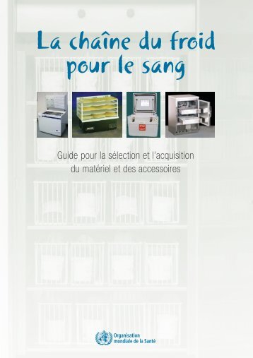 La chaÃ®ne du froid pour le sang pdf, 697kb