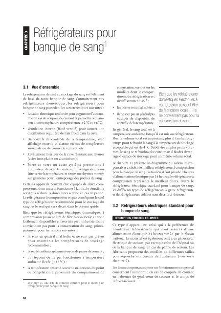 La chaÃ®ne du froid pour le sang pdf, 697kb