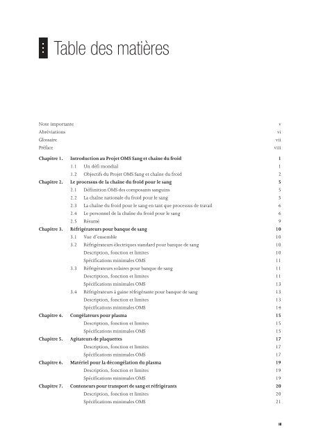 La chaÃ®ne du froid pour le sang pdf, 697kb