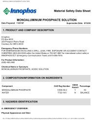 MONOALUMINUM PHOSPHATE SOLUTION - Innophos