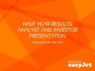 View presentation - easyJet plc