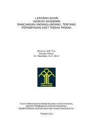 laporan akhir naskah akademik rancangan undang-undang tentang ...