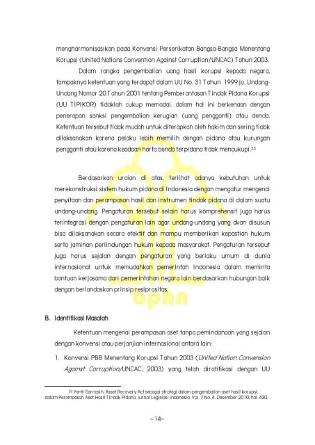 laporan akhir naskah akademik rancangan undang-undang tentang ...