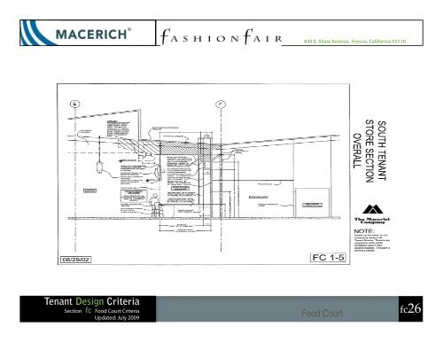 Tenant Design Criteria - Macerich