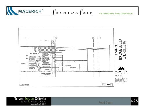 Tenant Design Criteria - Macerich