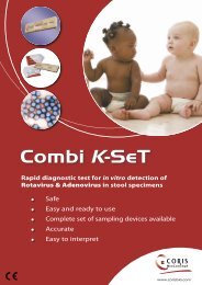 Combi K-SeT - Adenovirus/rotavirus diagnostic ... - Coris Bioconcept
