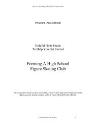 Forming A High School Figure Skating Club - US Figure Skating