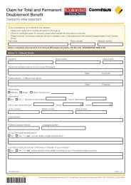 Claim for Total and Permanent Disablement Benefit - Colonial First ...