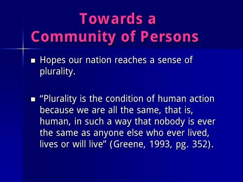 Passion of Pluralism By Maxine Greene - Fordham University Faculty