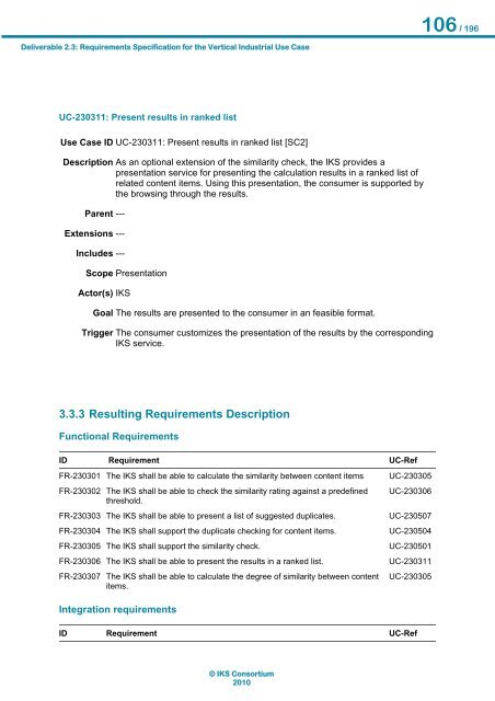 Requirements Specification of the Vertical Industrial Use Case ... - IKS