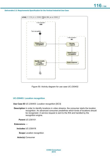 Requirements Specification of the Vertical Industrial Use Case ... - IKS