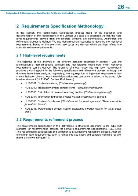 Requirements Specification of the Vertical Industrial Use Case ... - IKS