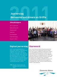 Jaarverslag Gemeenteraad Almere en Griffie