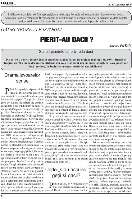 octombrie 2006 - Dacia.org