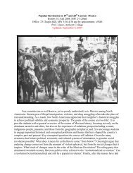 Popular Revolution in 19th and 20th Century Mexico History 53, Fall ...