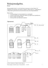 Relasjonell algebra