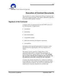 Execution of Contract Documents