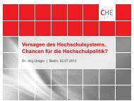 Vortrag von Dr. Jörg Dräger (pdf) - CHE Consult