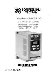 Variateurs Bonfi SYNTHESIS - Metris-automation.com