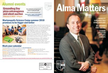 Alma Matters winter 2010 - Marianopolis