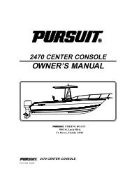 2470 Center Console - Pursuit Boats