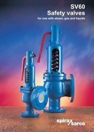 SV60 Safety Valves For Use With Steam, Gas and ... - Spirax Sarco