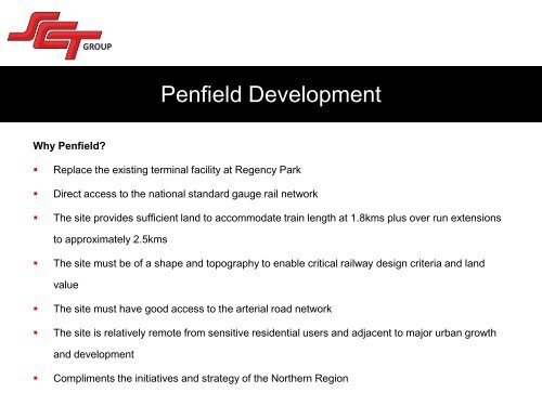 SCT Penfield Intermodal Freight Centre