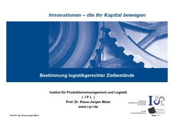 Lagerstrukturanalyse - IPL - Institut für Produktionsmanagement ...